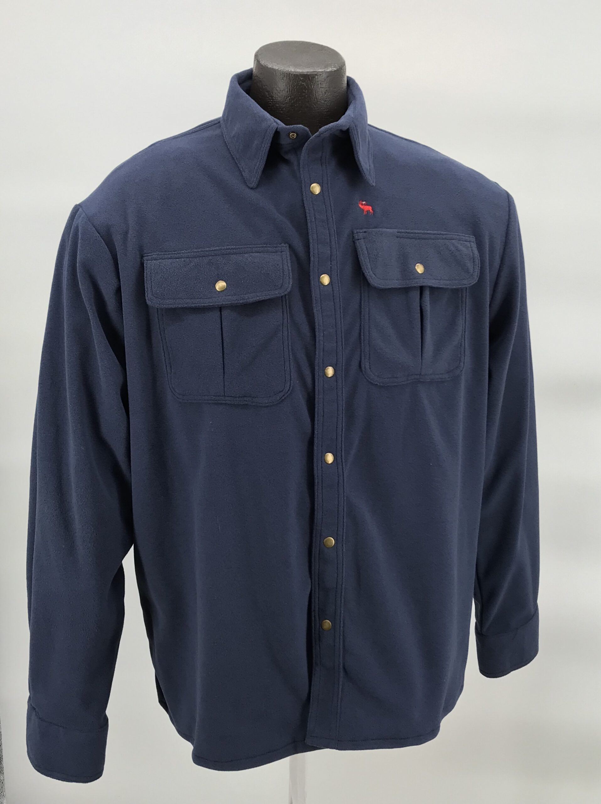 The Micro-Fleece Shacket — Fleece - Navy