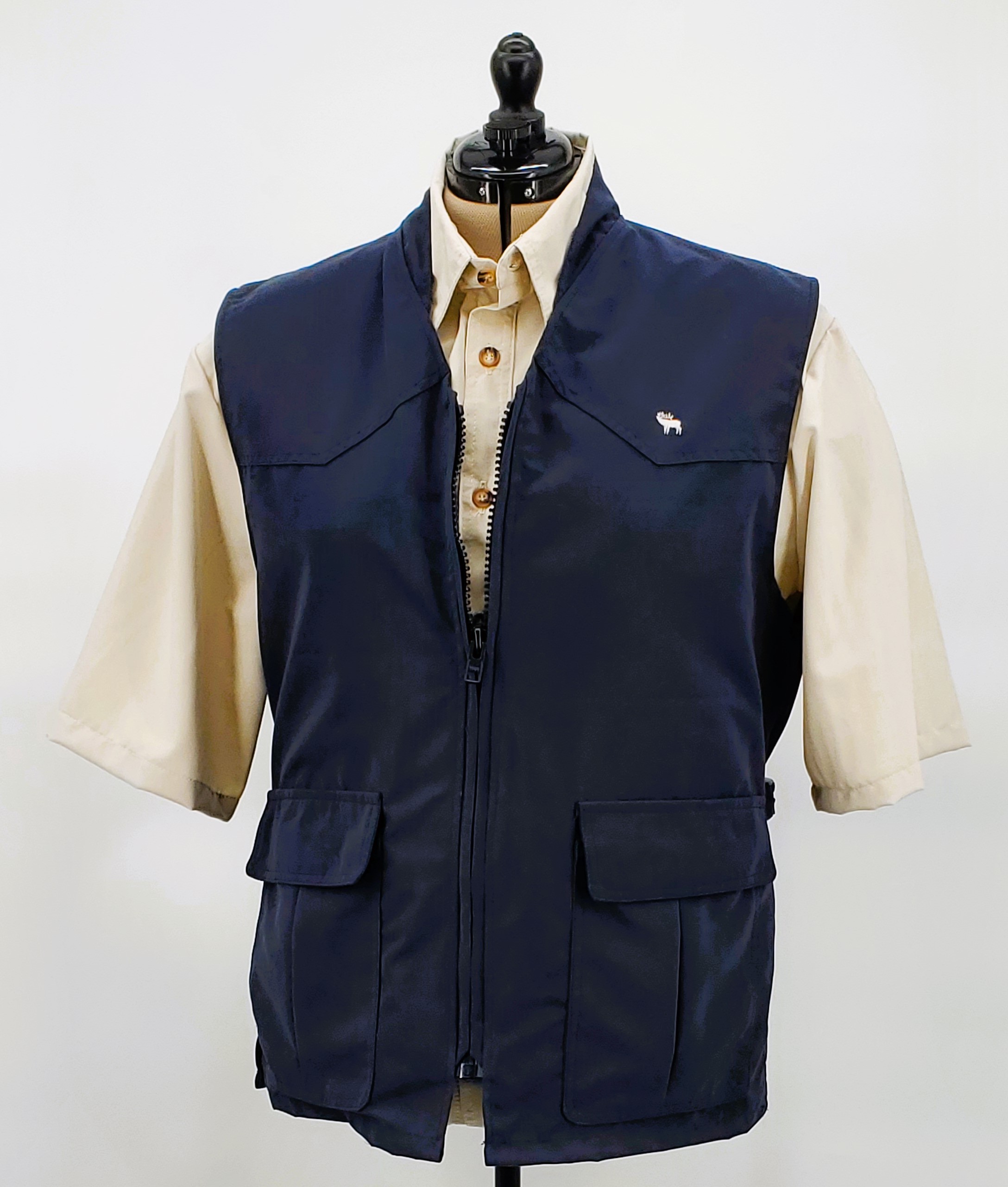 The Gary Nesse Signature Conceal Carry Vest — Microsuede - Navy