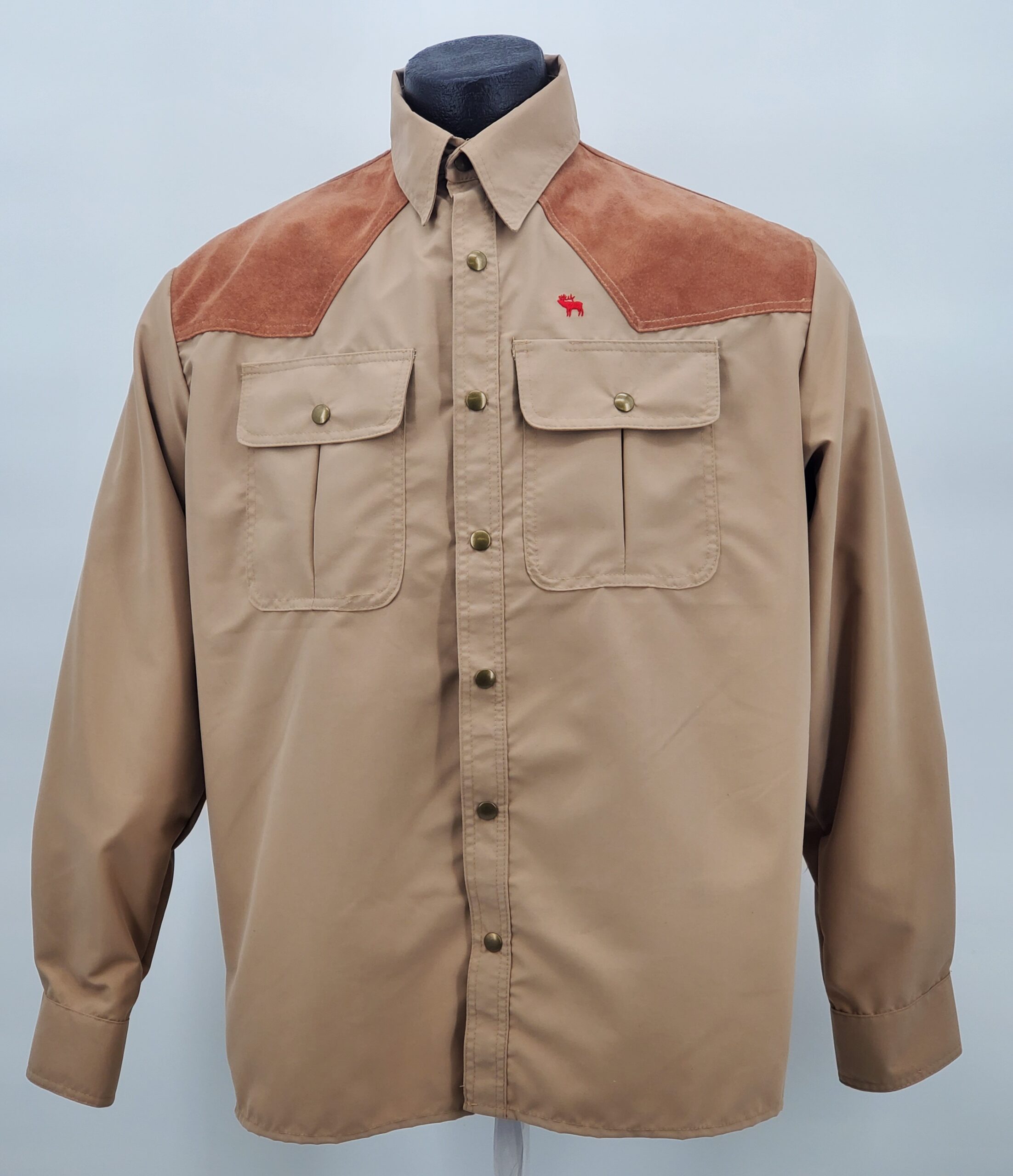 The Field Shacket — Microsuede - Chestnut